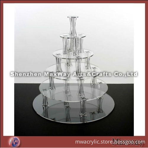Fashion Circle Lucite Cupcake Display